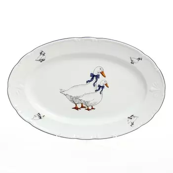 Блюдо овальное Thun 1794 Констанция Гуси 36 см