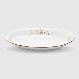 Блюдо овальное Thun 1794 Золотые ветки. Отводка золото 21 см
