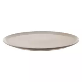 Блюдо под пиццу Башкирский фарфор 32 см серо-розовый