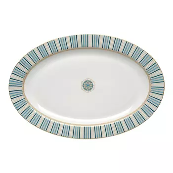 Блюдо Pozzi Milano 1876 Liberty овальное 36х24 см