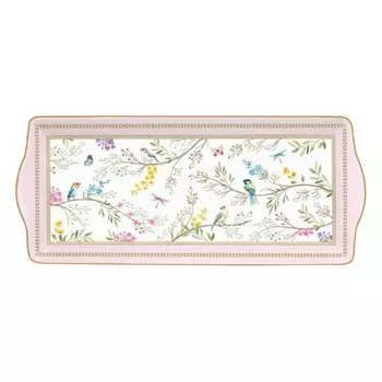 Блюдо прямоугольное Easy life Пение птиц 35х15 см