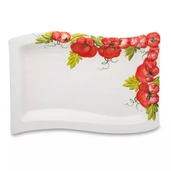 Блюдо прямоугольное Edelweiss Томаты 33х20 см