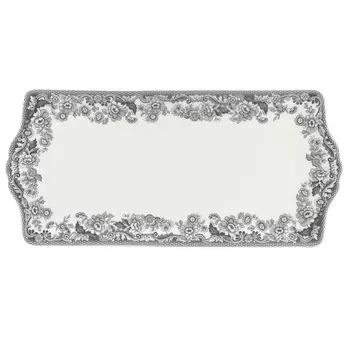 Блюдо прямоугольное Spode деламери, сельские мотивы 33 см