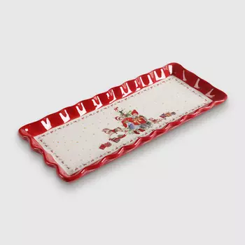 Блюдо прямоугольное Teammann Tableware Xmas 38x15 см