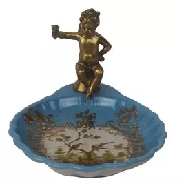 Блюдо с ангелом Glasar 15x12x11см