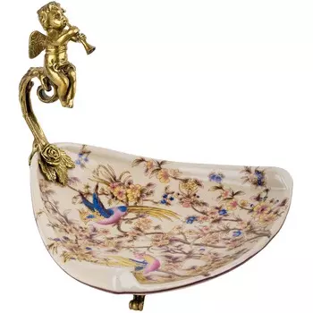 Блюдо с ангелом Glasar 21х20х20 см