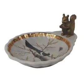 Блюдо с белкой Glasar 16x12x7см