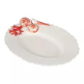 Блюдо сервировочное Annaluma Коралл 45x32х6 см