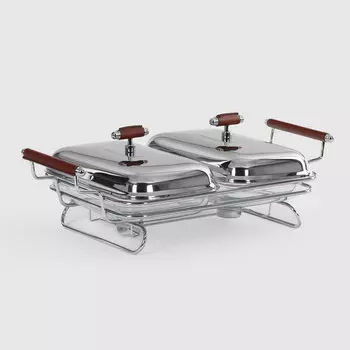 Блюдо сервировочное Hisar двухсекционное 45x29x13 см