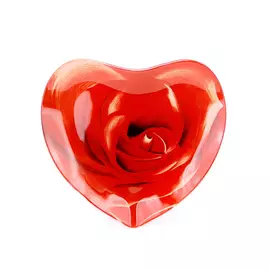 Блюдо стеклянное Milvis Любовь 20,5х17 см