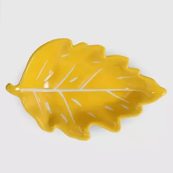 Блюдо Tognana Foglie желтое 16x10 см