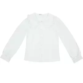 Блузка для девочки КАРАМЕЛЛИ О75312 белая