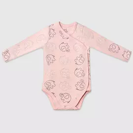 Боди Diva Kids Слоники розовое