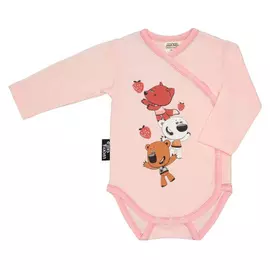 Боди Lucky Child-МИШКИ с длинным рукавом розовый