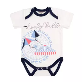 Боди Lucky Child Парк аттракционов белый 56-62