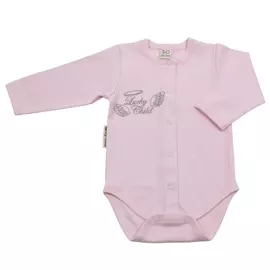 Боди Lucky Child с длинным рукавом Ангелочки розовый