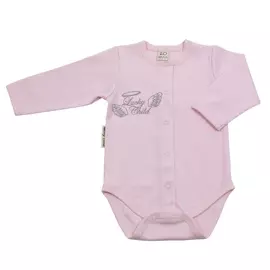 Боди Lucky Child с длинным рукавом Ангелочки розовый