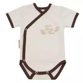 Боди Lucky Child с коротким рукавом Ангелочки бежевый