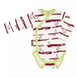 Боди-МИШКИ Полосатый бежевый