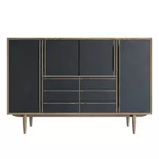 Большой Комод Этажерка Bruni BR-09BL