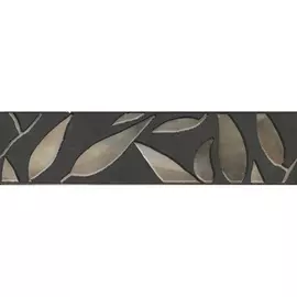 Бордюр Kerama Marazzi Гинардо обрезной черный 7,2x30 см OS/C11/11037R