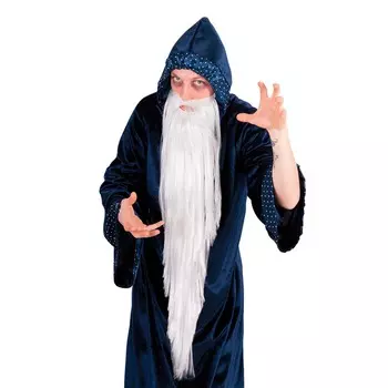 Борода с усами Carnival Toys Старец белая, 90 см