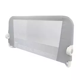 Бортик защитный Munchkin Lindam для кровати на металическом каркасе с тканью серый 95 см