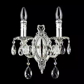 Бра Catic 146/2 черненое серебро/хрусталь