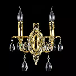 Бра Catic 146/2 черненое золото/хрусталь
