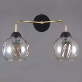 Бра Elvan бронза черная 39468-2хе27-brblcl