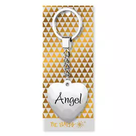 Брелок Be Happy Сердечко BG Angel белый