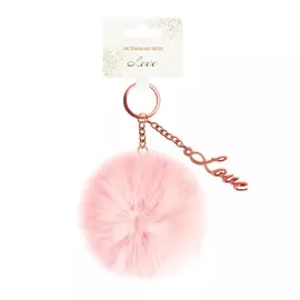Брелок Би-Хэппи Помпон Love розовый
