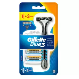 Мужская бритва Gillette Blue3, 3 кассеты, с 3 лезвиями, плавающая головка