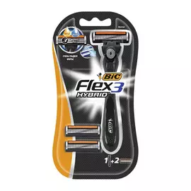 Бритва мужская Bic Flex 3 Hybrid 2 лезвия