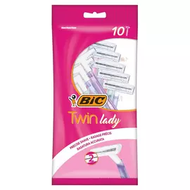 Бритвенный станок BIC Twin Lady одноразовый, женский, 10 шт
