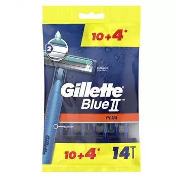 Бритвы одноразовые Gillette Blue 2 Plus, 14 шт