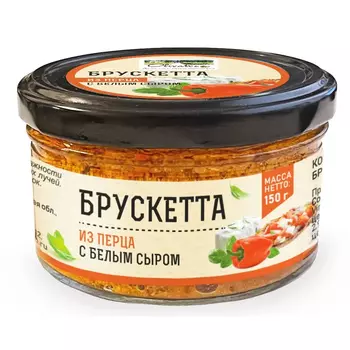 Брускетта Olivateca из сладкого перца с белым сыром 150 г