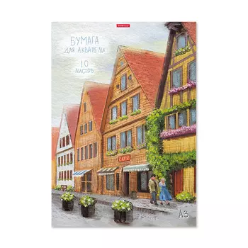 Бумага для акварели в папке Erich Krause Promenade А3 10 листов