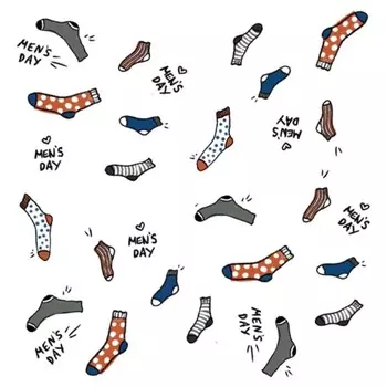 Бумага для подарков Be Smart 70х100 см, Коллекция "Men s day", носки