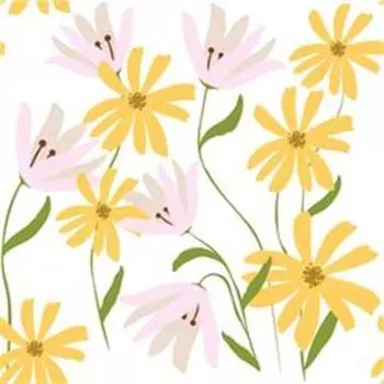 Бумага для подарков Be Smart 70х100 см, Коллекция "April", цветы