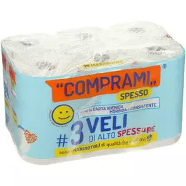 Бумага туалетная Wepa lucca comprami 3 слоя 12 рулонов