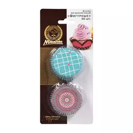 Бумажные формы для кексов Marmiton Фигурные 5х3,2 см 50 шт, в ассортименте