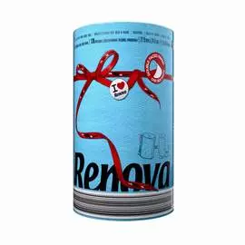 Бумажные полотенца Renova Red Label Blue 1 рулон