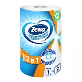 Бумажные полотенца Zewa 2в1, 1 рулон