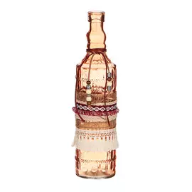 Бутылка стеклянная Kaemingk 8х8х31cm в ассортименте