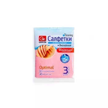 Cалфетки Grifon вискоза 30x26см/3шт