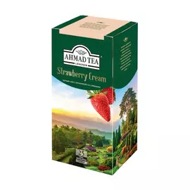 Чай Ahmad Tea Strawberry Cream черный 25 пакетиков