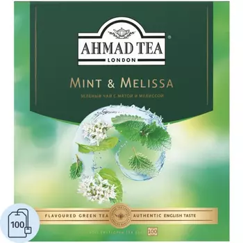 Чай Ahmad Tea зелёный мята 100x1, 8 г