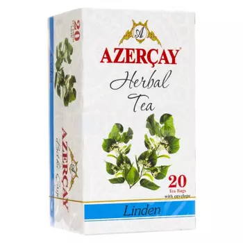 Чай Азерчай зеленый липа 1,8 г х 20 пакетиков