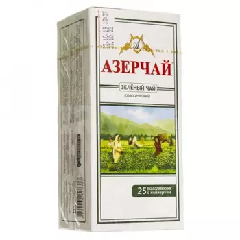 Чай Азерчай зеленый зелёный сад 2 г х 25 пакетиков